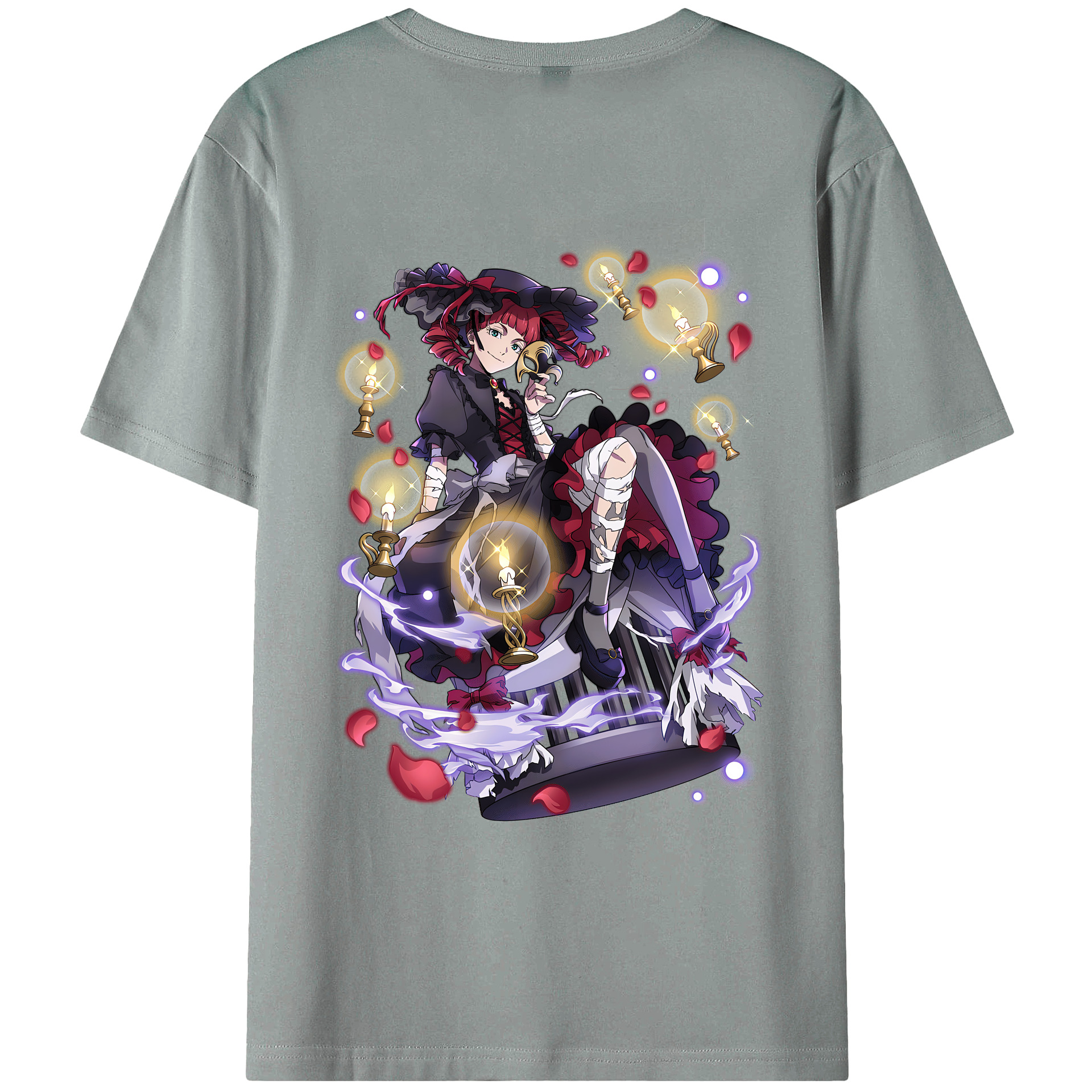 （画像用） 文豪ストレイドッグス Bungo Stray Dogs 綿100％ メンズ半袖Tシャツ（バックプリント） 通気性